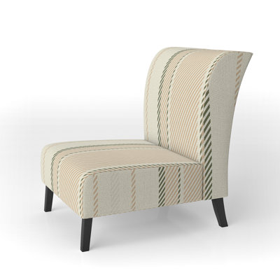 Fauteuil de chambre en velours crème