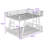 Metal Bunk Bed with Dual Ladders and Reinforced Stability-794414577
