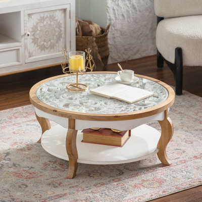 Table basse 31,50 "avec rangement ouvert