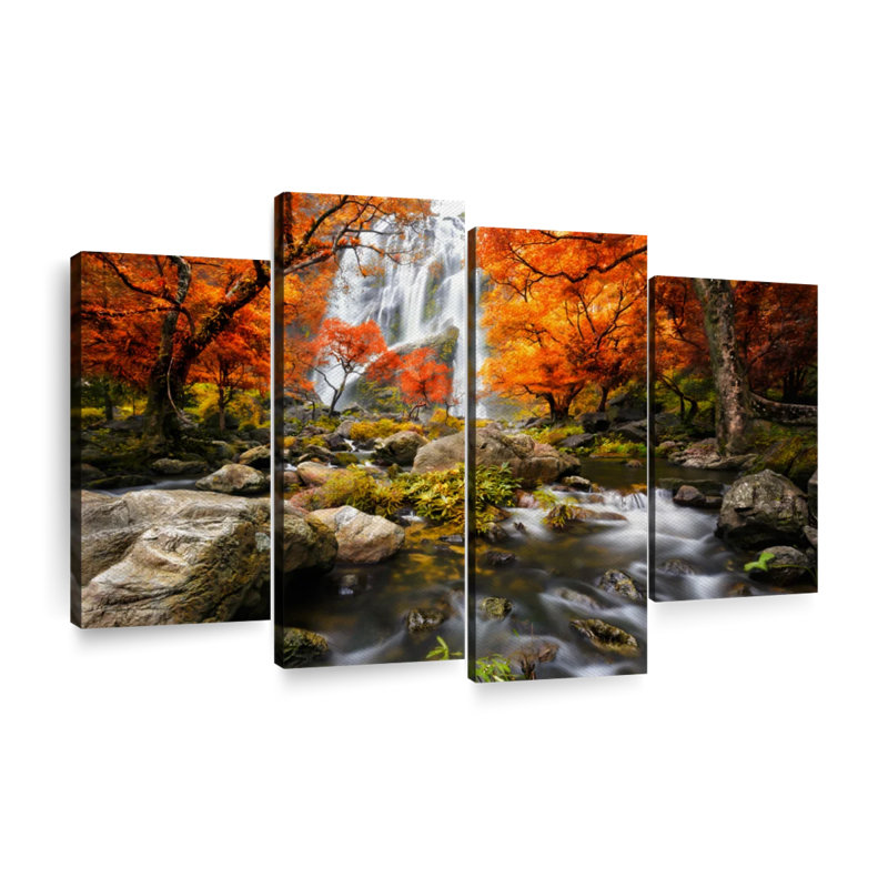 Ensemble de 4 pièces Waterfall, H 32 po x l 52 po x P 1,25 po