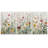 Vibrant Wildflower Green Garden Floral Boho Artwork Framed On Canvas 3 Piece Paintings Print Wall Decor-124478794-91875282