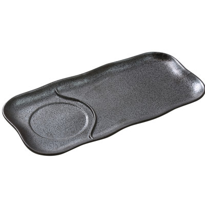 Yanco Diamond Porcelain Divided Serving Dish