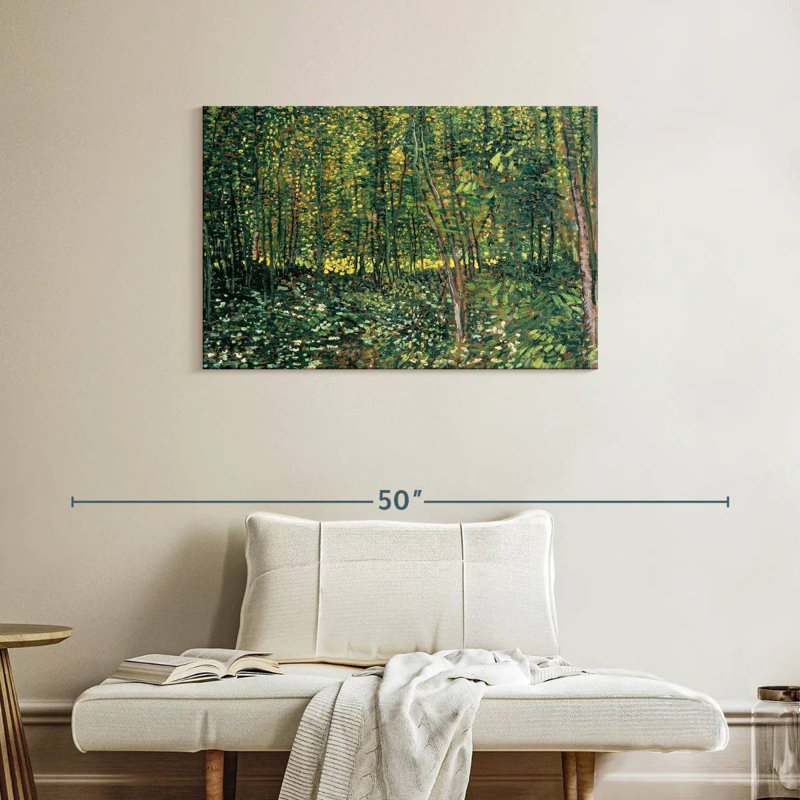 Alvord, arbres et sous-bois, H 24 po x l 36 po