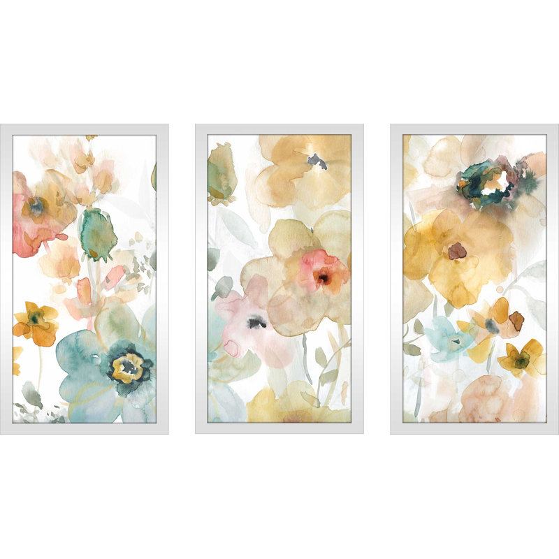 «Soft Spring I» par Carol Robinson - reproduction de cadre photo multi-pièces, L 52,5 po x H 33,5 po x P 1 po
