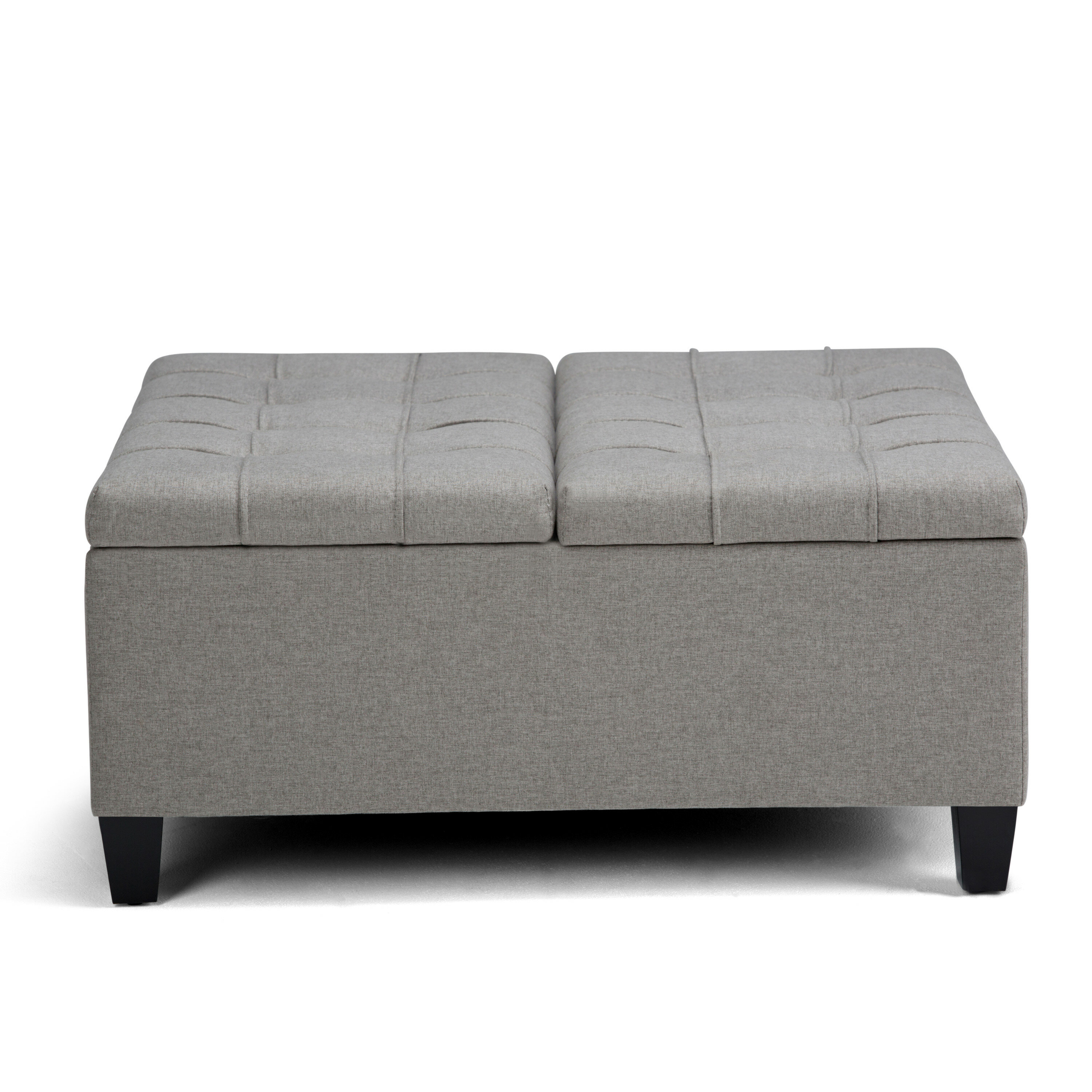 Halvorsen tufted store storage ottoman