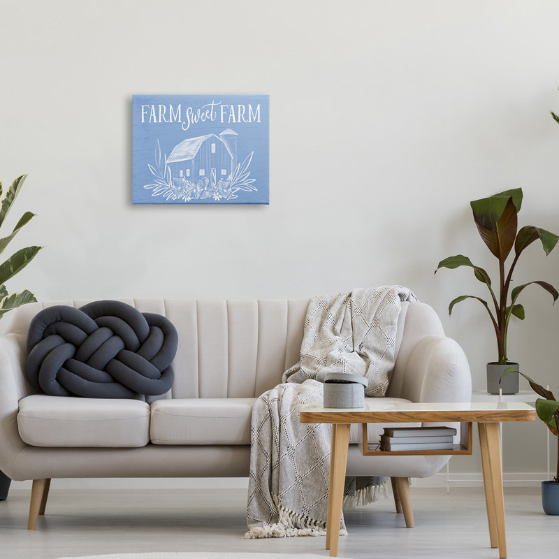 Sweet Sweet - floral bleu, Plaque murale, H 20 po x l 20 po x P 1,5 po