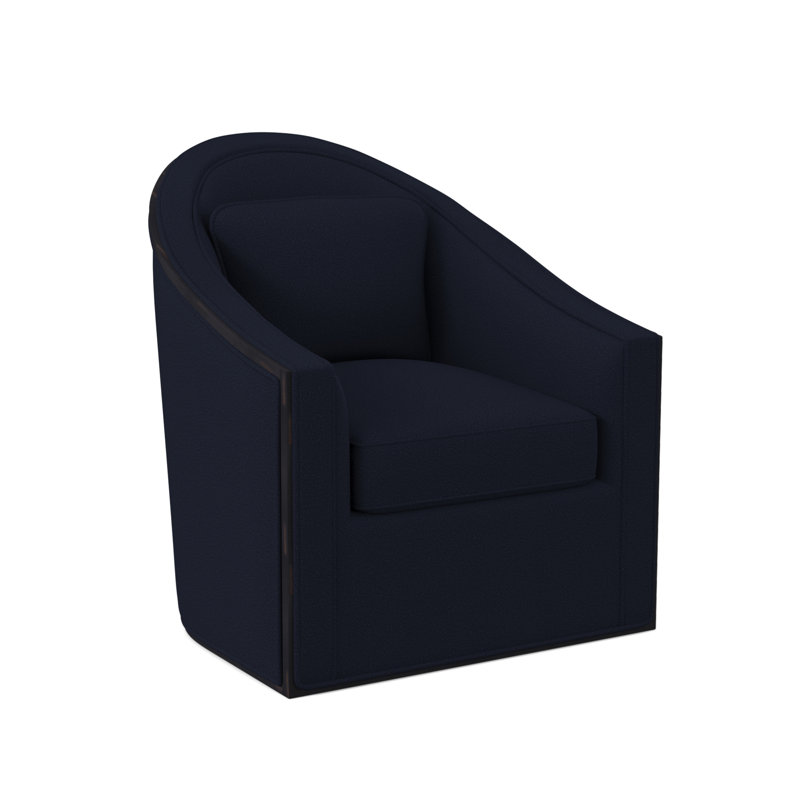Fauteuil pivotant Academy, Ébène rétro, Mélange de polyester uniforme Margaret