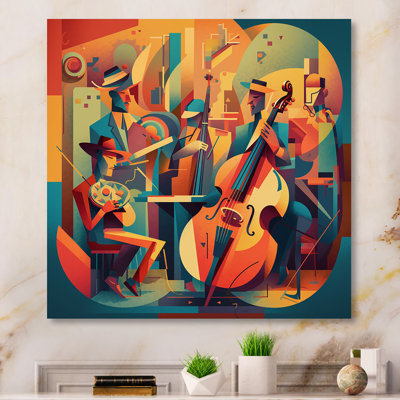 Jazz Band Performance II - impression sans cadre sur métal
