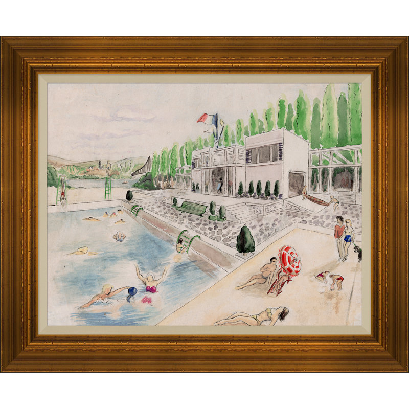 Poolside, South Of France Painting by Soicher Marin Archives