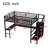 Bonwell 63" W x 98.43" D x 68.9" H Metal Queen Loft Bed with L-Shaped Desk and Wardrobe