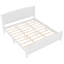 Lit plateforme très grand en bois massif avec lattes de soutien solides, sans sommier tapissier, design minimaliste moderne, blanc-1172599394-1172599398