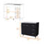 Armoire de cuisine 2 portes et 3 tiroirs