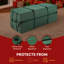 Sac de rangement pour arbre de Noël - pour arbres artificiels jusqu'à 7,5 pi - Toile verte de qualité et sangles de reliure - Protège les décorations des Fêtes de Tiny Tim Totes
