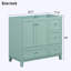 Meuble-lavabo de salle de bain sans lavabo