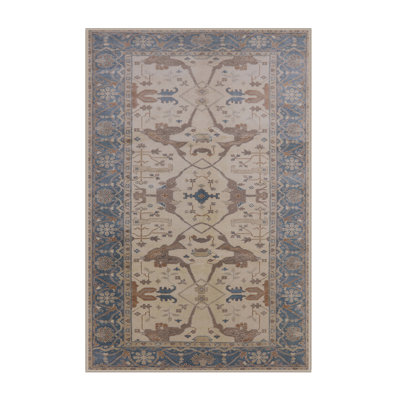 Tapis oriental brun / beige / bleu