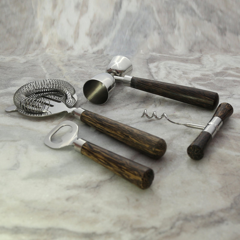 Alizette Gold Brass Stainless Steel Bar Tool