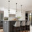 1-Light Small Pendant with Clear Glass Panels