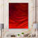 Wrought Studio Abstract Red Wave Liquid Art II 