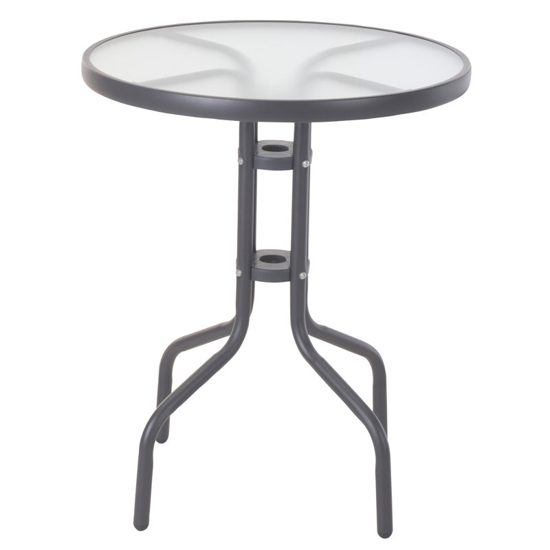 Magno 2 - Person Patio Dining Set with Round Table, Grey
