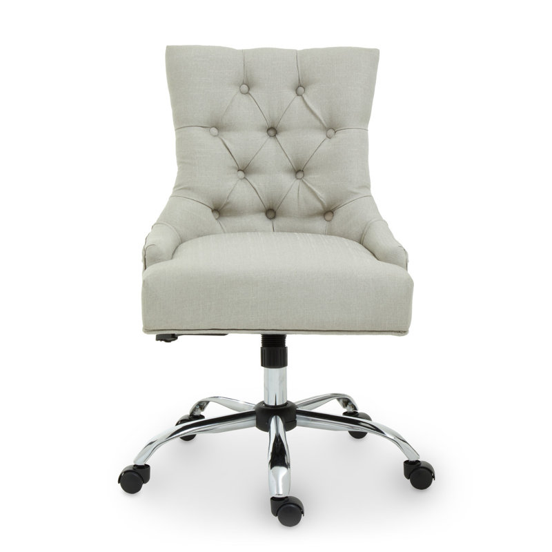 Elkport Velvet Executive Chair, Natural