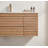 Wall Mounted Single Vanity With Ceramic Sink