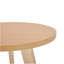 Structure en bois massif avec plateau en panneau de fibres à densité moyenne, table d'appoint moderne