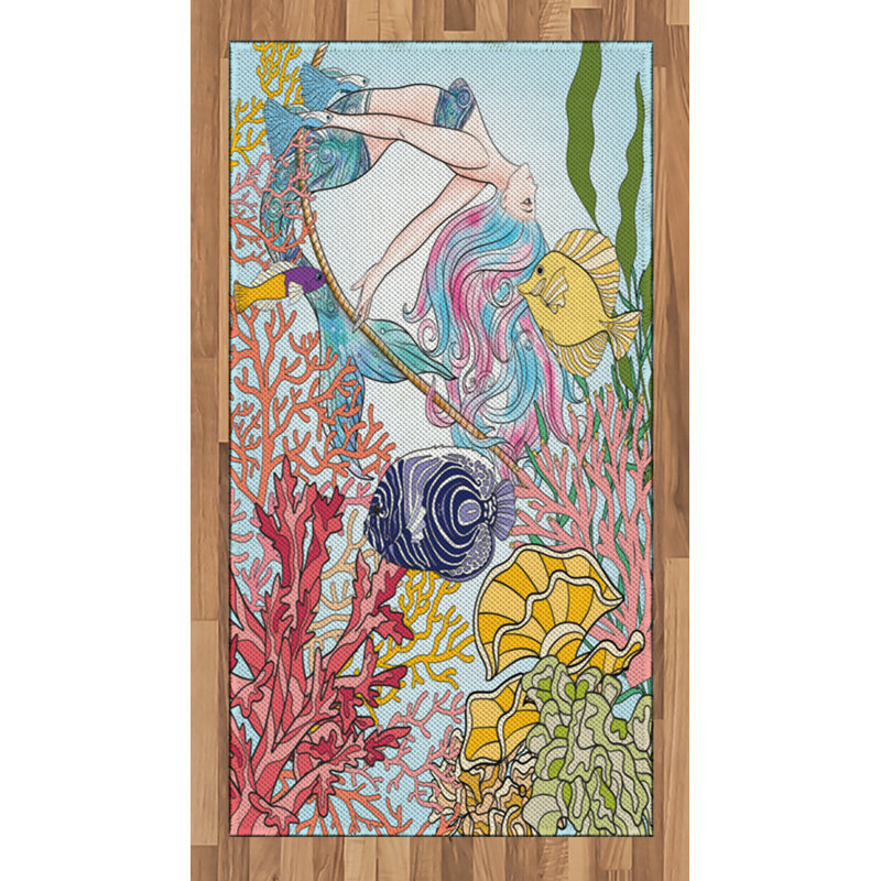 Tapis décoratif Mermaid, Rectangle 2 pi 7 po x 5 pi
