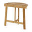 Table bistro pliable et semi-ronde en bois naturel, table en bois, pour optimiser l'espace