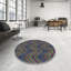 Tapis décoratif bleu Pursley-591380512