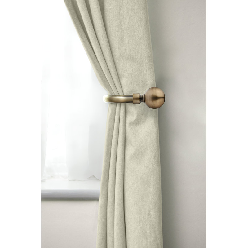 Abe 20cm Curtain Holdback, Antique Brass