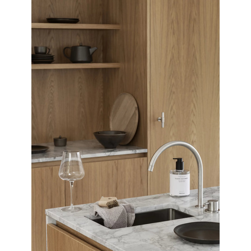 Plateau rond en chêne OKU, H 0,8 po x l 9,9 po x P 9,9 po, Noir