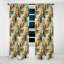 Motif tropical à géométrie tropicale - Rideau floral - Rideau occultant floral - 1 panneau-107534577