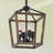 Jaisyn 4-Light Lantern Geometric Pendant Light Fixtures-1307370892
