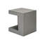 Table d'appoint carrée moderne de 25 po - Table d'appoint polyvalente intérieure / extérieure pour le salon, la chambre à coucher ou le patio (table de chevet / table de bout contemporaine)-296325265