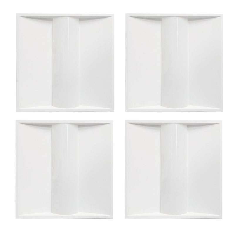 LED Dimmable Troffer Ceiling Light, 23.7 * 23.7 * 2.1