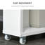 Armoire de salle de bain mince avec roulettes et construction - Fournit un espace de rangement fiable pour ranger vos articles essentiels