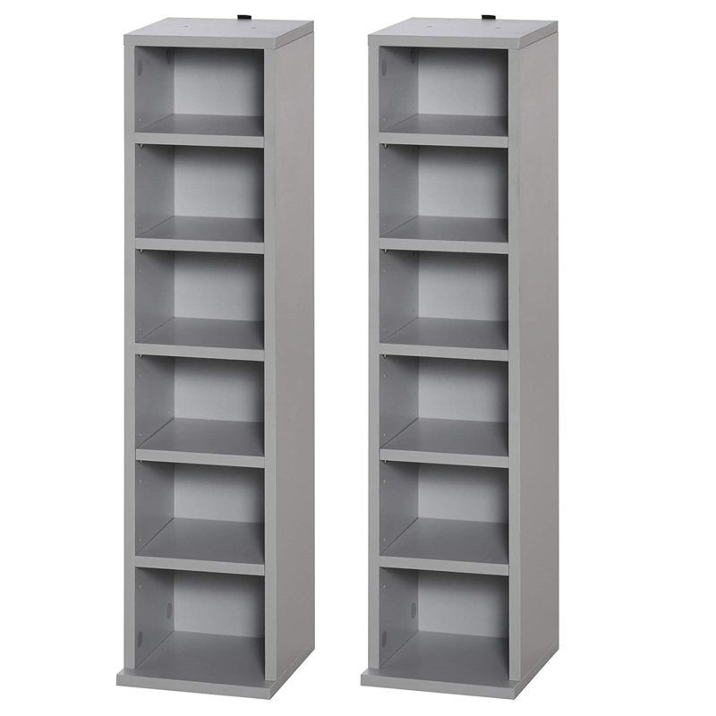 Ardavazt 88.5cm H Media Shelves, Grey