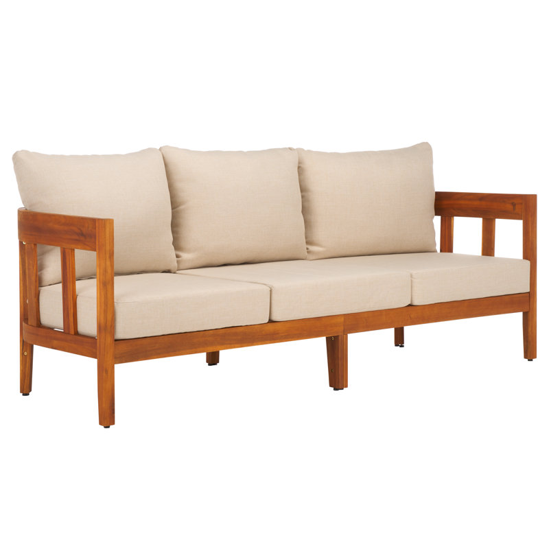 Dasmon 3 Seater Patio Sofa, Natural / Taupe