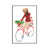 White Floater Framed