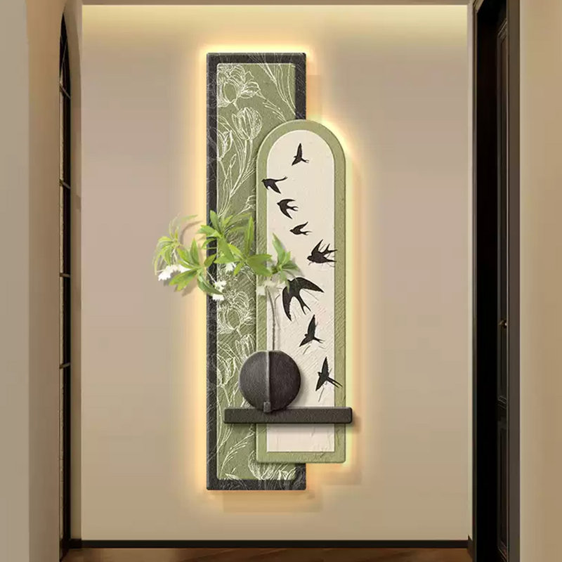 Image murale d'art moderne en grès, H 70,87 po x l 23,62 po