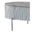 Table basse moderne ultrabrillante grise avec espace de rangement fonctionnel et contemporain