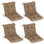 Ensemble de 4 coussins de siège / dossier 18 po x 36 po x 3,5 po pour l'extérieur-714821975-715763466-716918468