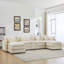 Multifunctional Sectionals with Storage, White Chenille Modern Family Home-529293987