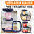 Cheer Collection Vegetable Chop Box with 3 Blades, Navy Blue