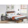 Kempst 22" Tall Nightstand, End Side Tables with Storage Drawer and Open Wood Shelf for Bedroom