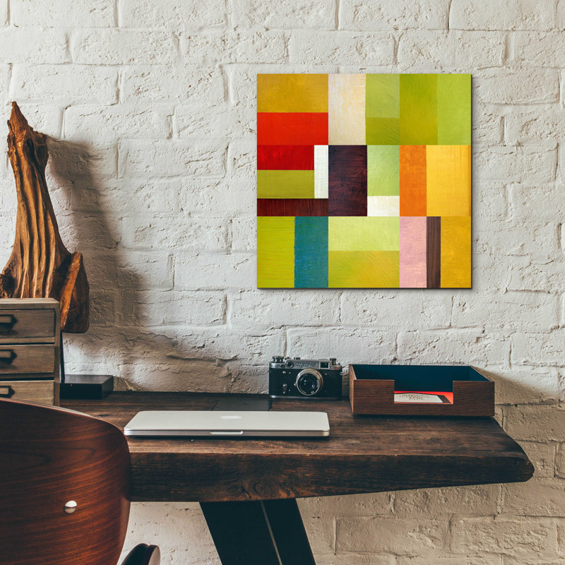 «Color Study Abstract 2» par Michelle Calkins, H 12 po x l 12 po x P 0,13 po