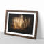 Forest In An Orange Glow Paint Splash - Picture Frame Graphic Art-56866124-56866128