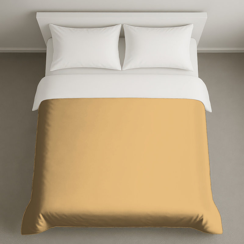 Solid Beige Color Duvet Covers, King