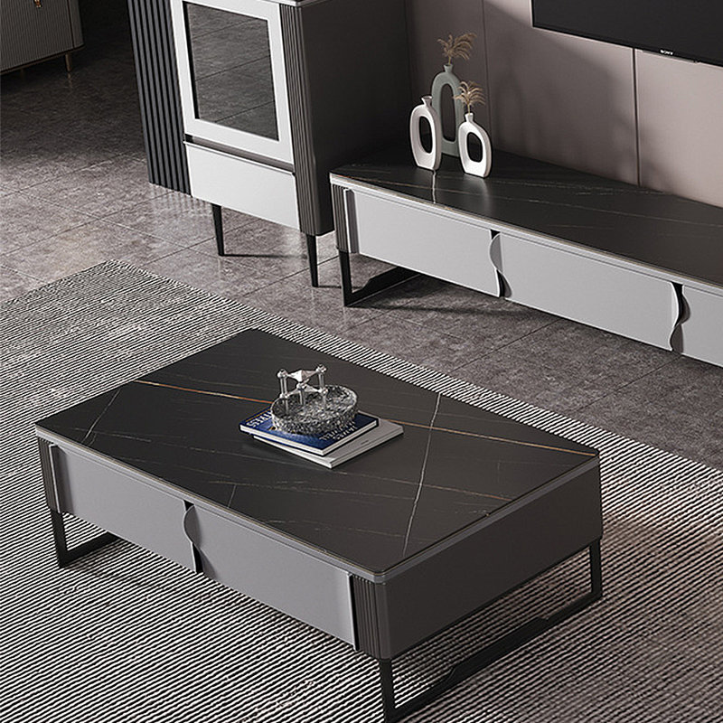 Ensemble de meuble télé moderne et simple, Noir, noir, noir, noir
