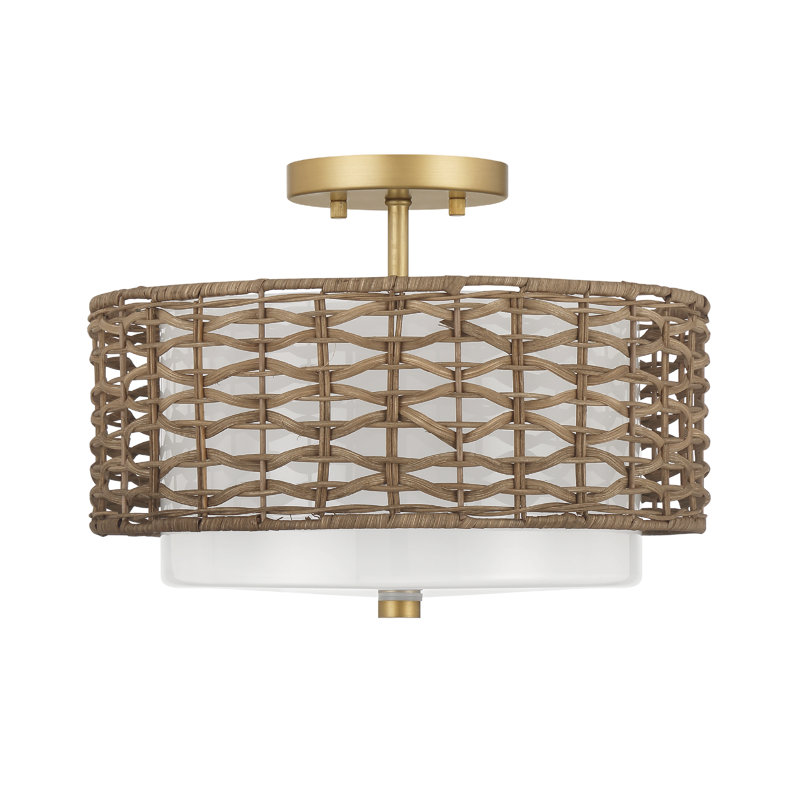 Hunter Laila 2 Light Flush Mount Ceiling Light Fixture